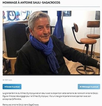 Décès d'Antoine Sauli le directeur de l'ex Catavana et sponsor du Nîmes Olympique