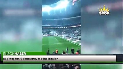 Beşiktaş'tan Galatasaray'a göndermeler