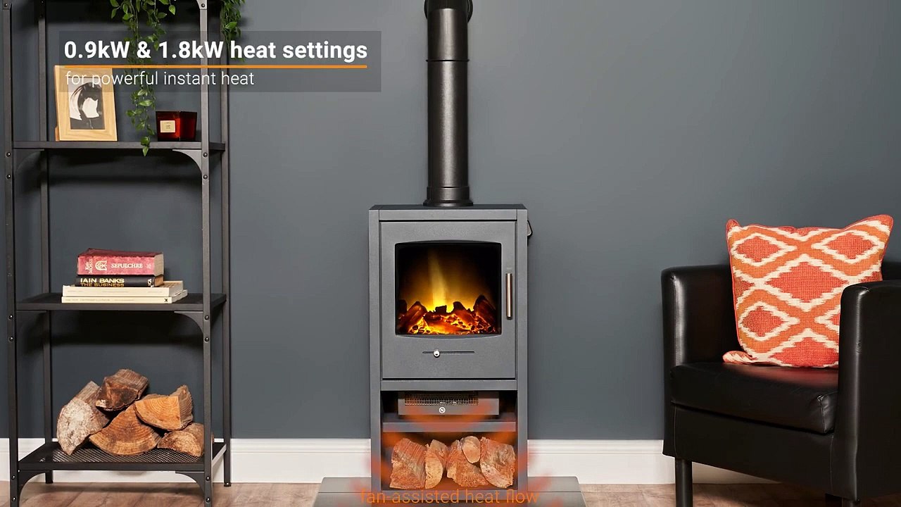 Adam Bergen XL Electric Stove in Charcoal Grey (1)