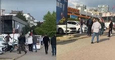 Bursa'da Yeşil Sol Parti seçim minibüsünü engelleyip slogan attılar