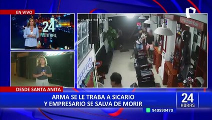 Santa Anita: sicario intenta asesinar a empresario, pero arma se le traba