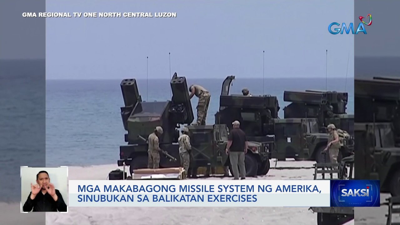 Mga makabagong missile system ng Amerika, sinubukan sa balikatan exercises | Saksi