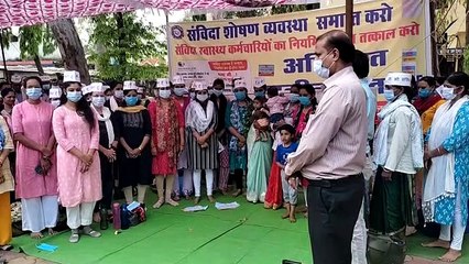 कोविड से मृत आमजन को मास्क लगाकर और मौन रखकर दी श्रद्धांजलि