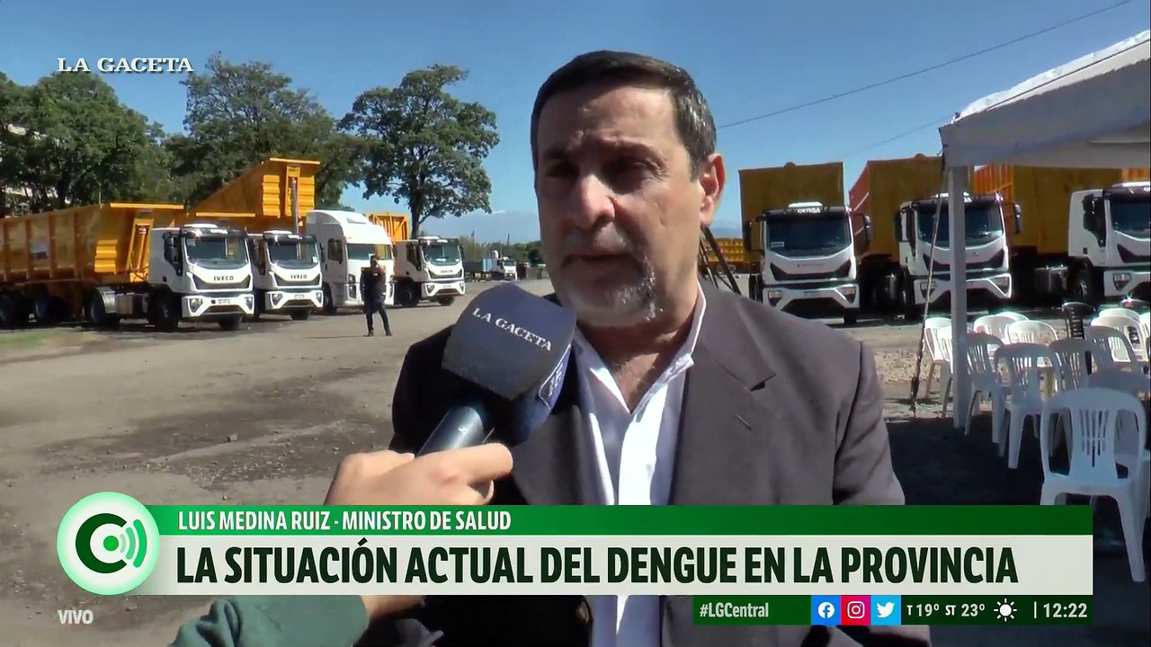 Luis Medina Ruiz, ministro de salud: "hay una disminución franca de casos de dengue"