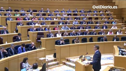 Feijóo, a Sánchez: "Nunca llegaría al liderato de mi partido como llegó usted"