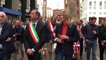 25 Aprile, il sindaco Sala al corteo: "Meloni dica che è antifascista"