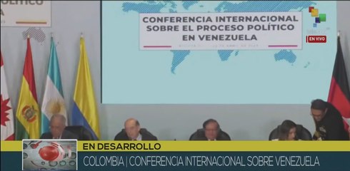 Conferencia Internacional sobre Venezuela inicia en Colombia