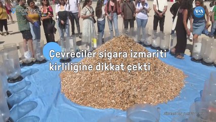 Çevreciler Sigara İzmariti Kirliliğine Dikkat Çekti