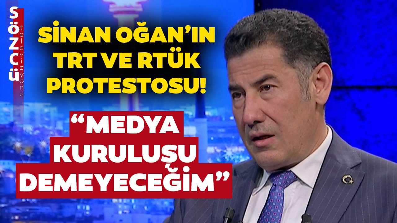 Sinan Oğan’ın TRT ve RTÜK Protestosu! “Medya Kuruluşu Demeyeceğim”