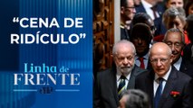 Lula é alvo de protestos no Parlamento português I LINHA DE FRENTE