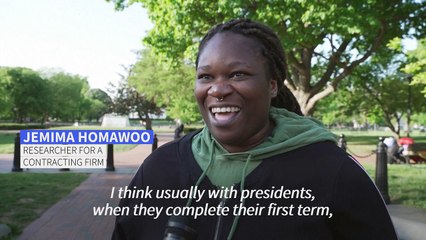 US voters in Washington react to Biden reelection bid announcement