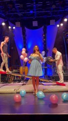 Couple's High Flying Acrobatic Gender Reveal