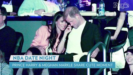 Meghan Markle and Prince Harry Share a Cute Kiss Cam Moment at Los Angeles Lakers Game!