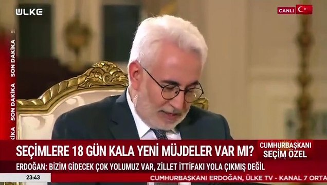 Erdoğan'ın yayınında dikkat çeken anlar! Bir anda reklama gidildi