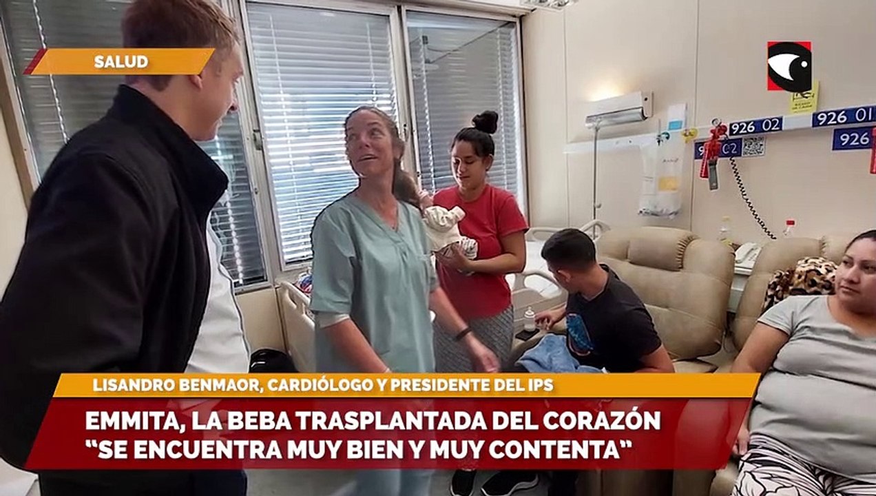 Emmita, la beba trasplantada del corazón “se encuentra muy bien y muy contenta”