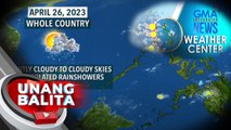 Halos buong bansa, magiging maayos ang lagay ng panahon ngayong araw; Maging handa pa rin sa mga localized thunderstorm, pati sa matinding init at alinsangan - Weather update today as of 6:06 a.m. (April 26, 2023)| UB