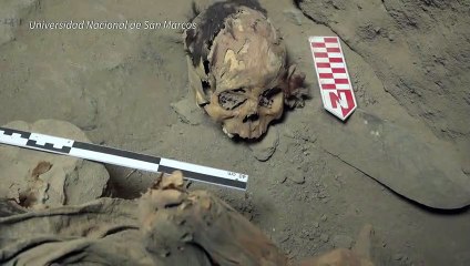Hallan momia de adolescente de unos 800 años en Perú