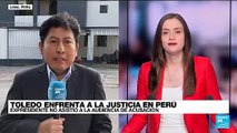 Informe desde Lima: defensa de Alejandro Toledo objetó acusaciones por inconsistencias