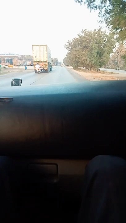Long drive in surf car highyway road in evening time