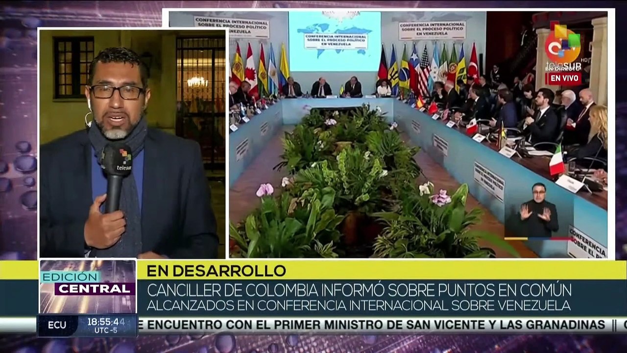 Declaración final de Conferencia de Bogotá insta a levantar sanciones económicas contra Venezuela