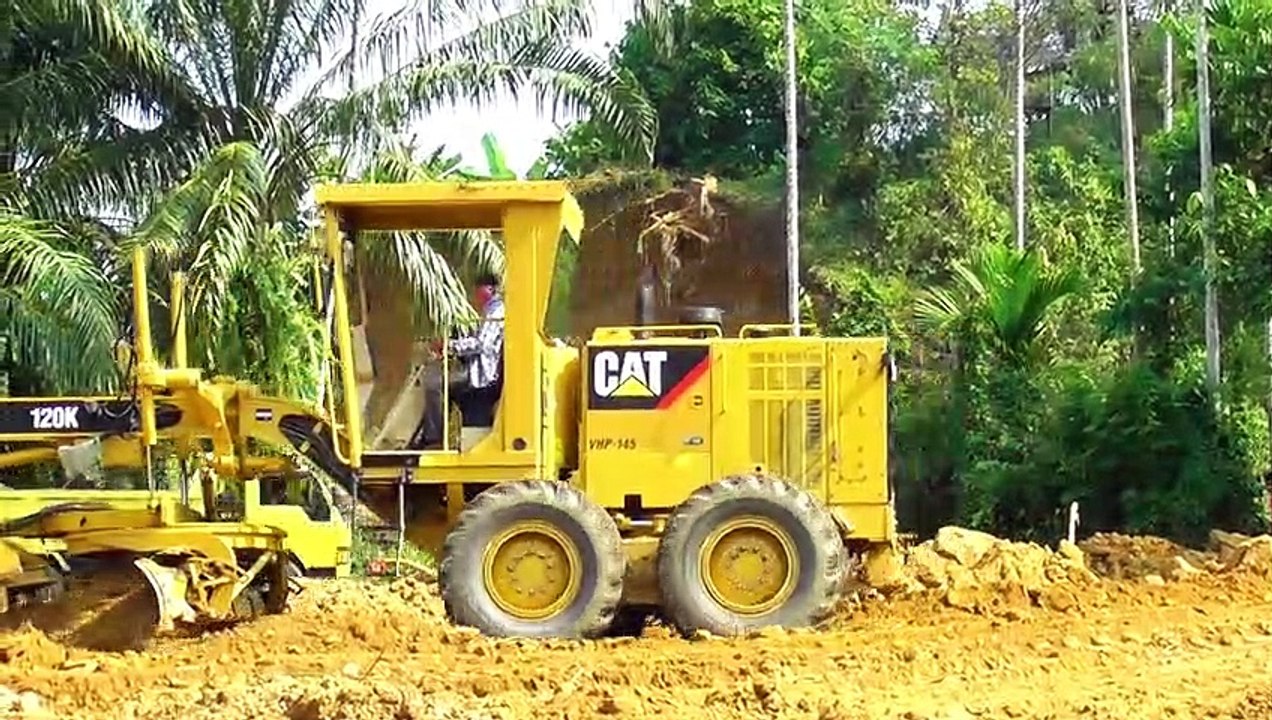 Here's How Graders Work to Spread Heaps on a New Football Field