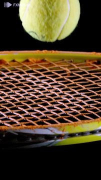 Gouache painting technique for slow motion tennis racket part 1