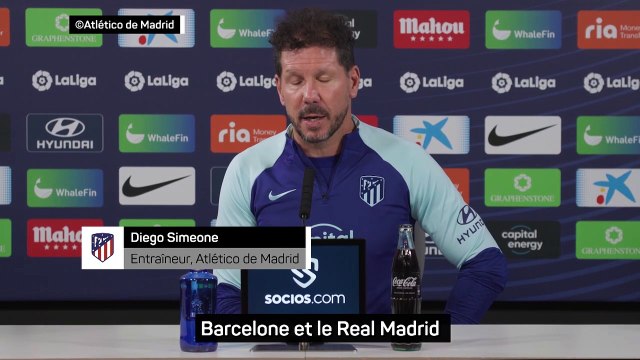 Simeone : Barcelone et le Real ont été meilleurs que nous dans les confrontations directes