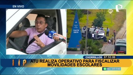 Chorrillos: ATU realiza operativo para fiscalizar movilidades escolares
