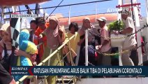 Ratusan Penumpang Arus Balik Tiba di Pelabuhan Gorontalo