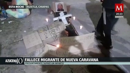 En Chiapas, muere de presunto infarto migrante que avanzaba en caravana