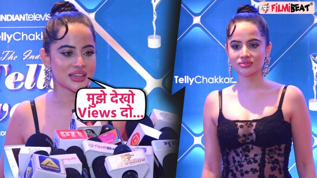 Urfi Javed Telly Awards में दिखीं बेहद Hot Dress में, Fans और Trolls पर क्या बोलीं Urfi? Video Viral