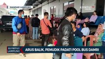 Arus Balik, Pool Bus Damri  Dipadati Pemudik Menuju Pulau Jawa