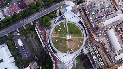 Drone footage of Malaysia with relax musc