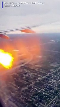 Etats-Unis: Regardez les images de cet avion d’American Airlines qui a pris feu après avoir été touché par un oiseau - VIDEO