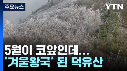 [날씨] 5월이 코앞인데...덕유산 상고대로 겨울 왕국 재현 / YTN