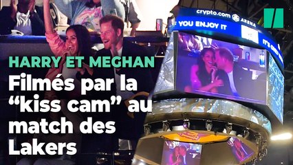 Harry et Meghan Markle ont été filmés par la « kiss cam » au match des Lakers