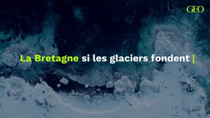 Une carte de la Bretagne si jamais tous les glaciers fondent