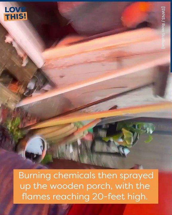 Hero Passer-By Helps Tackle A House Fire