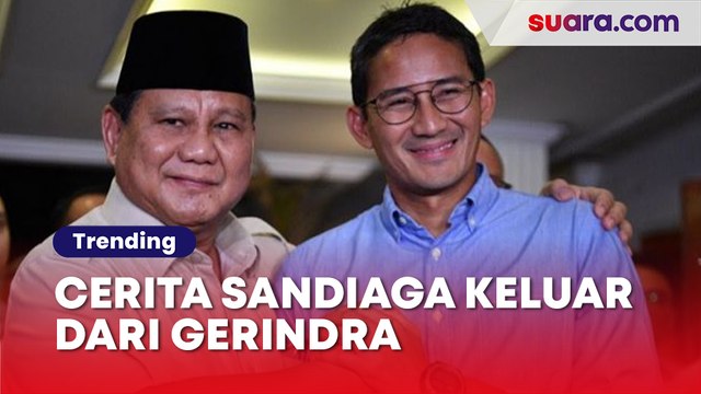 Cerita Sandiaga Keluar Dari Gerindra: Sabtu Janji Tak Akan Tinggalkan Prabowo, Minggu Kirim Surat Resign