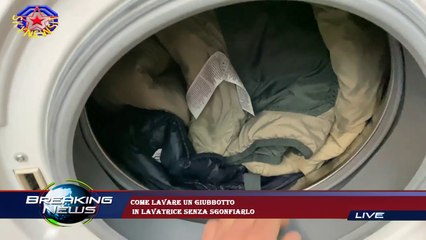 Come lavare un giubbotto  in lavatrice senza sgonfiarlo