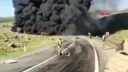 KAZADA TANKER ALEV ALDI; 1 ÖLÜ, 1'İ AĞIR 5 YARALI