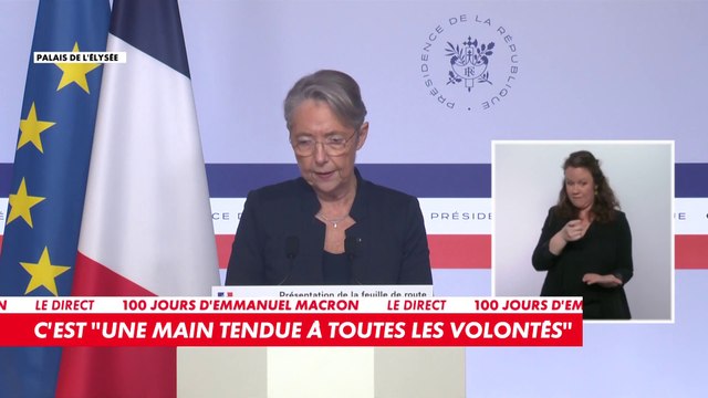 Élisabeth Borne : «Premier pilier de notre action, le travail, le plein emploi et la réindustrialisation»