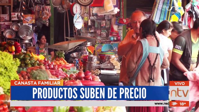 Preocupación en la población por alza de precios en productos de la canasta familiar