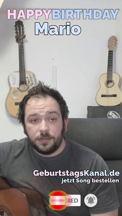 Happy Birthday, Mario! Geburtstagsgrüße an Mario
