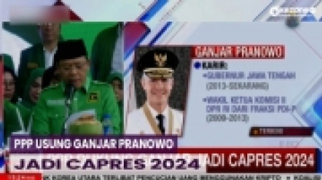 PPP Resmi Usung Ganjar Pranowo Capres 2024