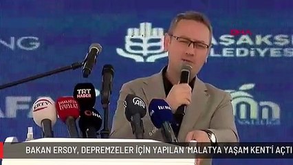 BAKAN ERSOY, DEPREMZELER İÇİN YAPILAN 'MALATYA YAŞAM KENT'İ AÇTI