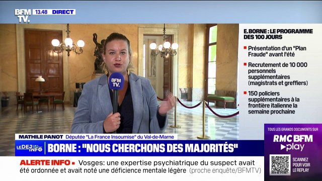 Mathilde Panot (LFI): On a bien compris qu'Élisabeth Borne cherchait à élargir sa majorité vers la droite et la droite extrême