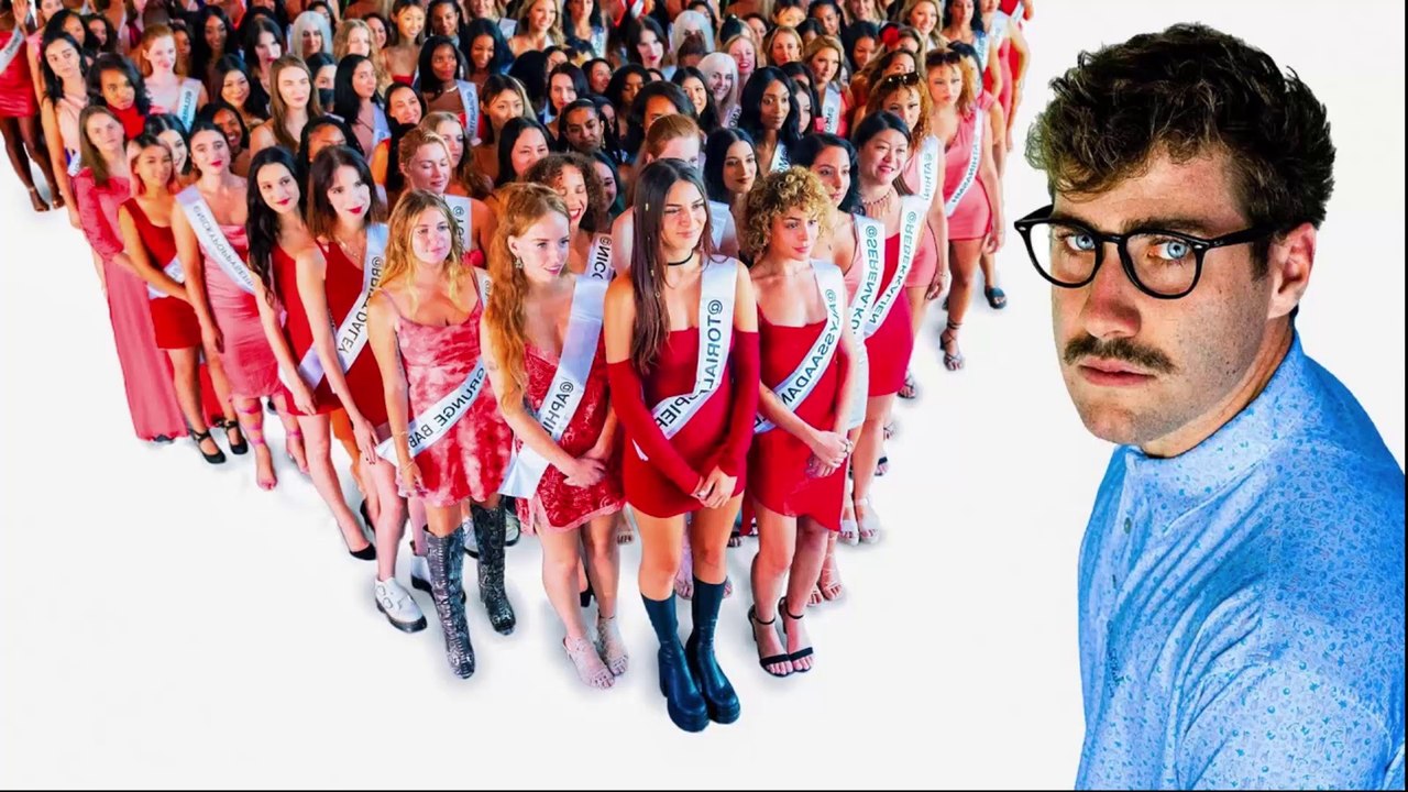 1 Nerd VS 100 Supermodels