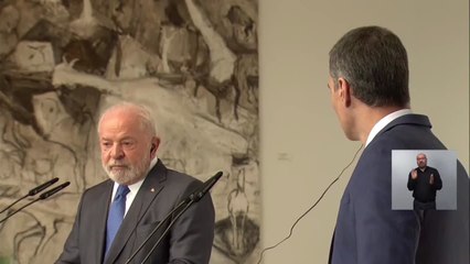 Sánchez reconoce el interés de Lula en impulsar un grupo de países para promover la paz en Ucrania