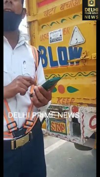 delhi traffic police viral video Police Slaps Auto Driver Watch Regret After Fight Traffic Police